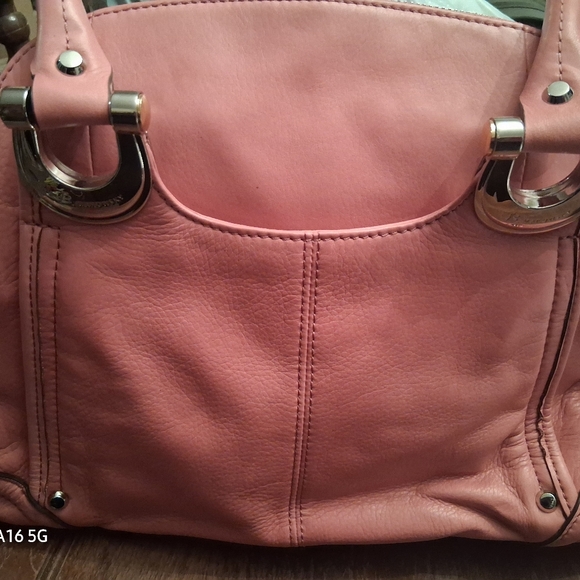B. Makowsky Pink Leather Handbag - Picture 6 of 6